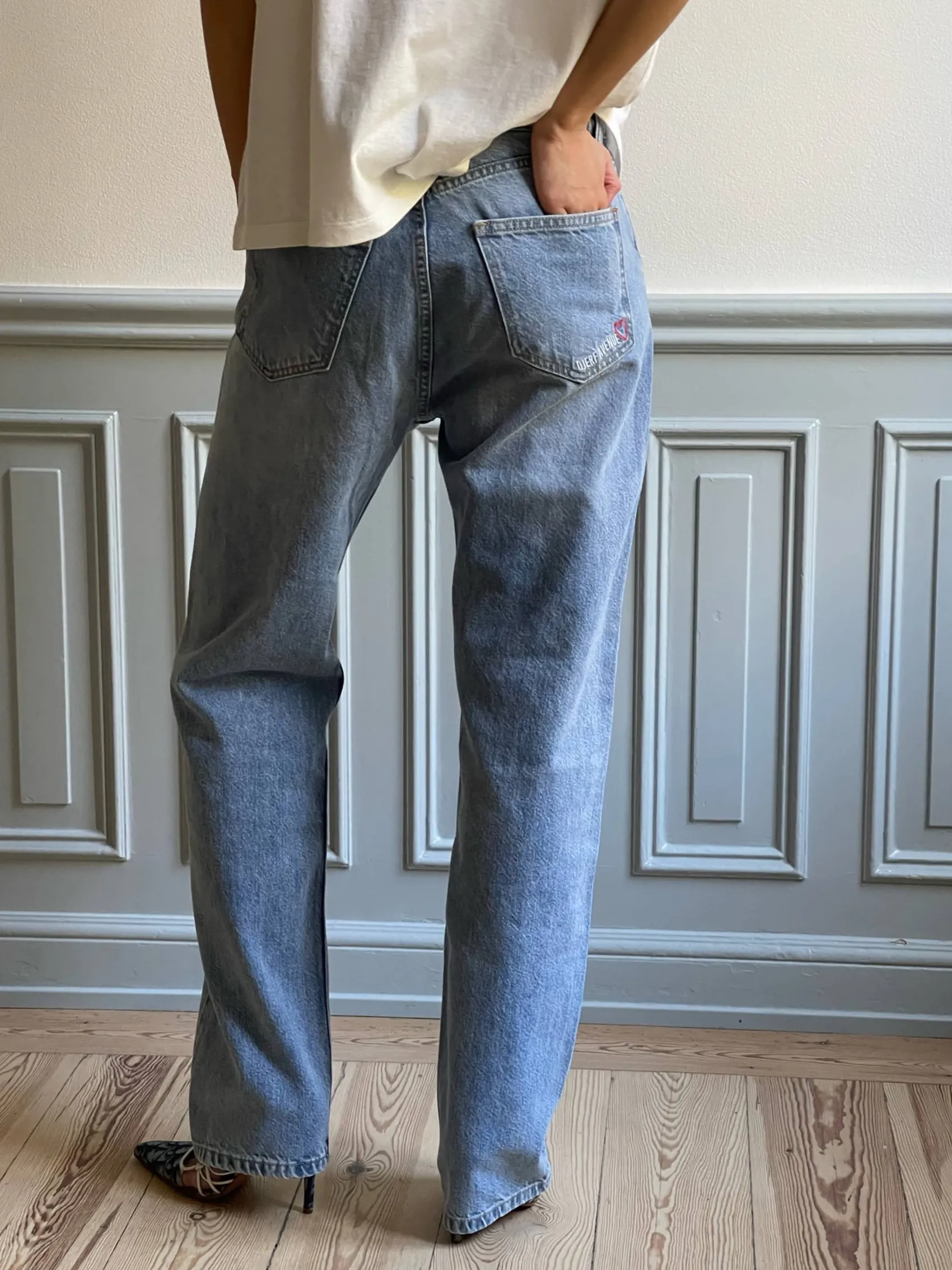 Outlet Djerf Avenue Relaxed Jeans Washed Blue - Tall
