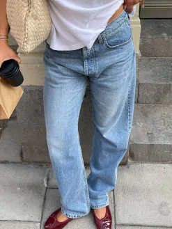 New Djerf Avenue Relaxed Jeans Washed Blue