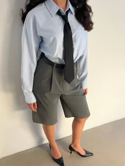 Djerf Avenue Remake Favorite Shorts Grey