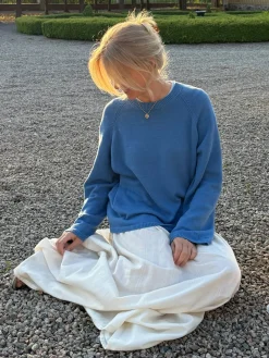Djerf Avenue Roundneck Sweater Sky Blue