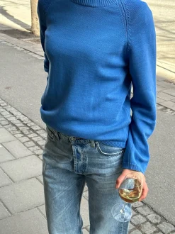 Djerf Avenue Roundneck Sweater Sky Blue