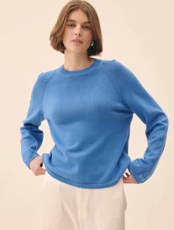 Djerf Avenue Roundneck Sweater Sky Blue