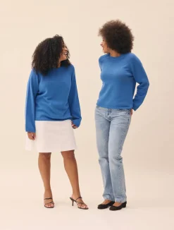 Djerf Avenue Roundneck Sweater Sky Blue