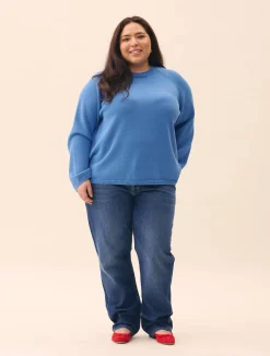 Djerf Avenue Roundneck Sweater Sky Blue