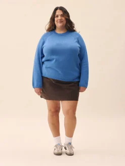 Djerf Avenue Roundneck Sweater Sky Blue