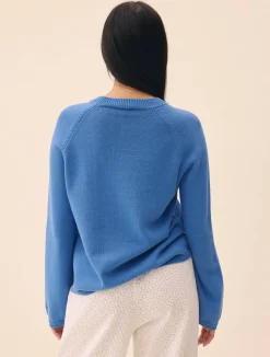 Djerf Avenue Roundneck Sweater Sky Blue