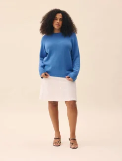 Djerf Avenue Roundneck Sweater Sky Blue