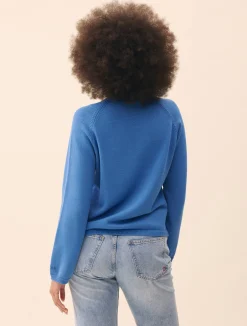 Djerf Avenue Roundneck Sweater Sky Blue