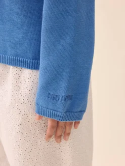 Djerf Avenue Roundneck Sweater Sky Blue