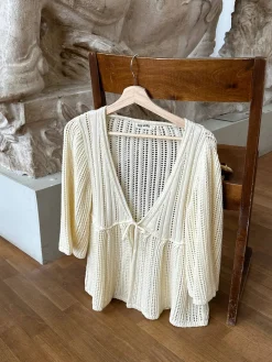 Hot Djerf Avenue Sorella Top Cream Beige