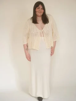 Hot Djerf Avenue Sorella Top Cream Beige