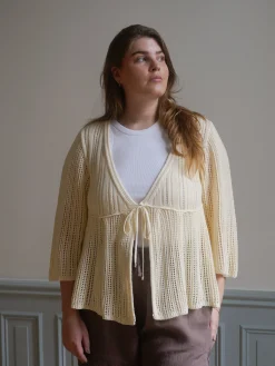 Hot Djerf Avenue Sorella Top Cream Beige