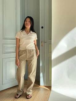 Djerf Avenue Sporty Pants Sand