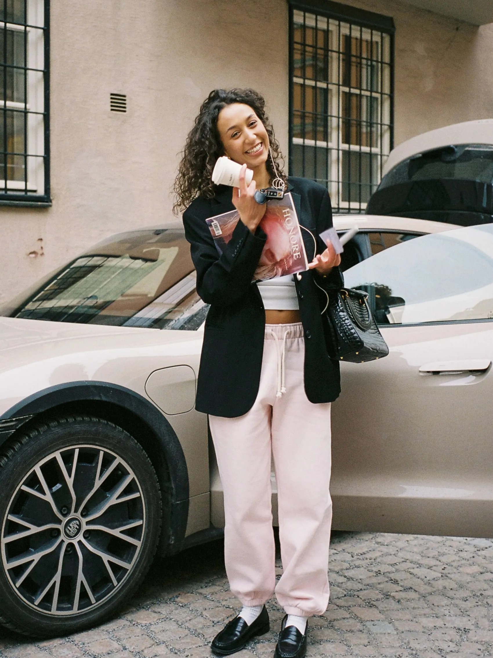 Discount Djerf Avenue Staple Sweatpants Baby pink