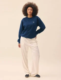 Discount Djerf Avenue Staple Sweatshirt Retro Blue