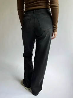 Outlet Djerf Avenue Straight Jeans Black - Tall