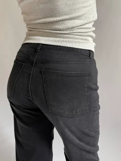 Outlet Djerf Avenue Straight Jeans Black - Tall