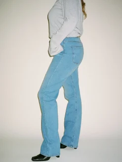 Hot Djerf Avenue Straight Jeans Mid Blue - Tall