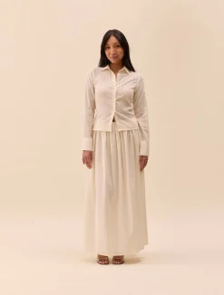 Djerf Avenue Summer Shirt White