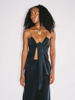 Discount Djerf Avenue Tie Tank Top Ash