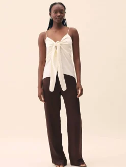 Outlet Djerf Avenue Tie Tank Top Cloud