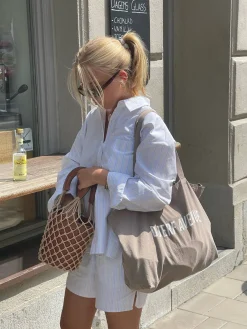 Sale Djerf Avenue Tote Bag Oat