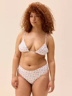 Clearance Djerf Avenue Triangle Bikini Top Summer Berries