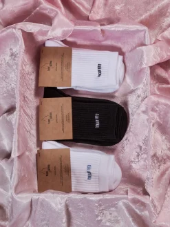 Djerf Avenue Tube Socks Black/White