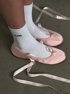 Sale Djerf Avenue Tube Socks White/Black