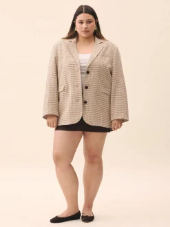 Hot Djerf Avenue Weekend Blazer Checked oat