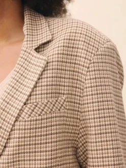 Hot Djerf Avenue Weekend Blazer Checked oat
