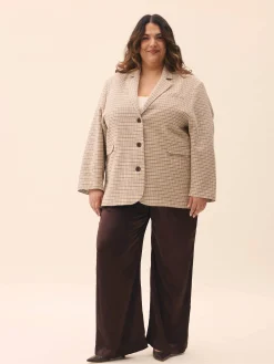 Hot Djerf Avenue Weekend Blazer Checked oat