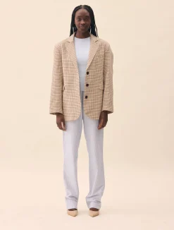 Hot Djerf Avenue Weekend Blazer Checked oat