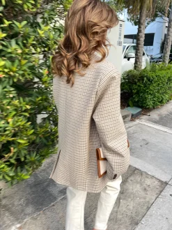 Hot Djerf Avenue Weekend Blazer Checked oat