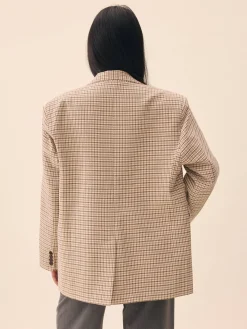 Hot Djerf Avenue Weekend Blazer Checked oat