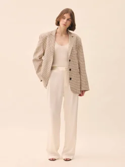 Hot Djerf Avenue Weekend Blazer Checked oat