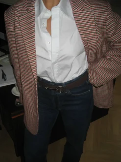 New Djerf Avenue Weekend Blazer Checked Red