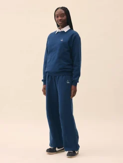 Online Djerf Avenue Wide Leg Sweatpants Retro Blue