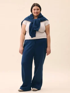 Online Djerf Avenue Wide Leg Sweatpants Retro Blue